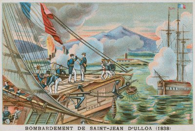 A mexikói San Juan de Ulua franciák bombázása, 1838 alkotó: French School