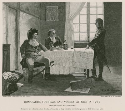 Bonaparte, Turreau és Volney Nizzában 1793-ban alkotó: French School
