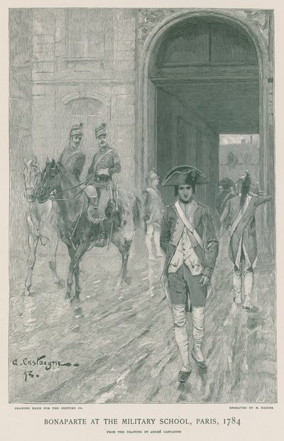Bonaparte a Katonai Iskolában alkotó: French School