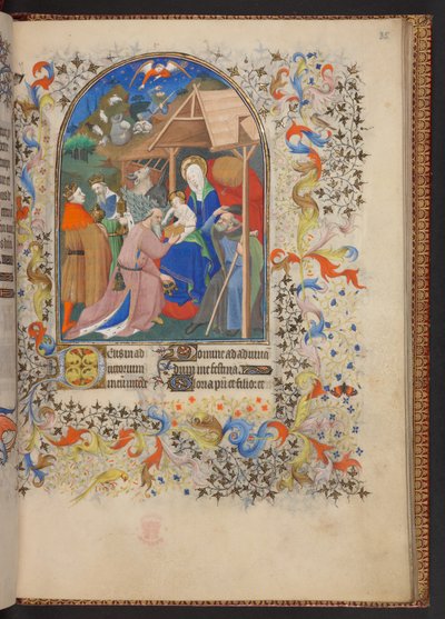 Book of Hours, Add MS 32454 f.35r, Franciaország alkotó: French School