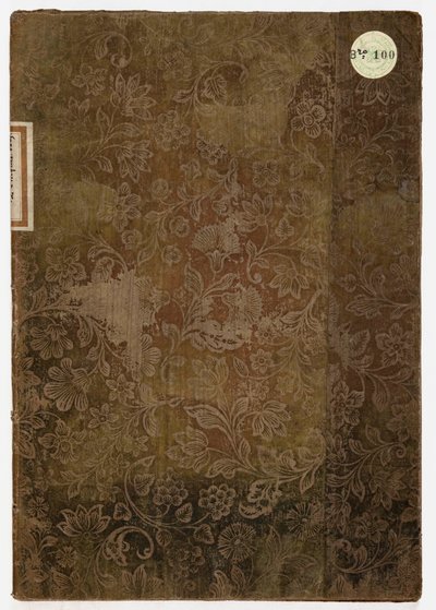 A luccai hercegi palota etikettje, Lucca, 1805 (hímzett textil és papír) alkotó: French School