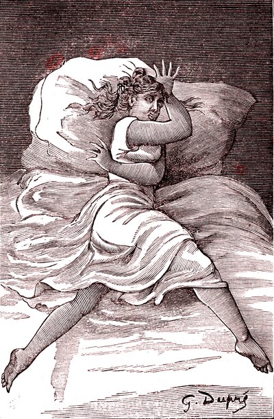 Határos hisztéria. 1887 (metszet) alkotó: French School