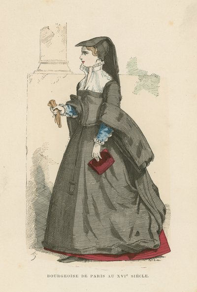 Burzsoá párizsi nő, 16. század alkotó: French School