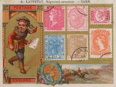 Brit és kanadai postai bélyegek alkotó: French School