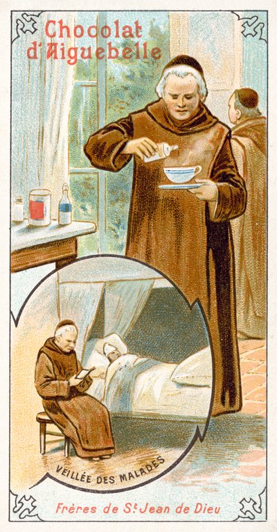 Isten Szent János kórházi testvérei (chromolitho) alkotó: French School