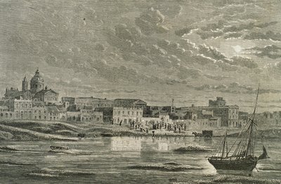 Buenos Aires az 1860-as években (metszet) alkotó: French School