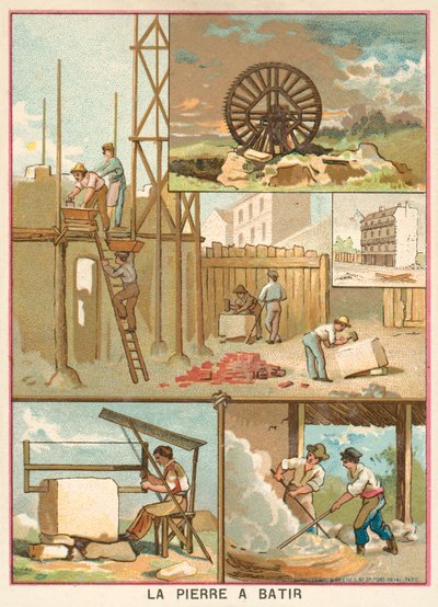 Építőkő (chromolitho) alkotó: French School