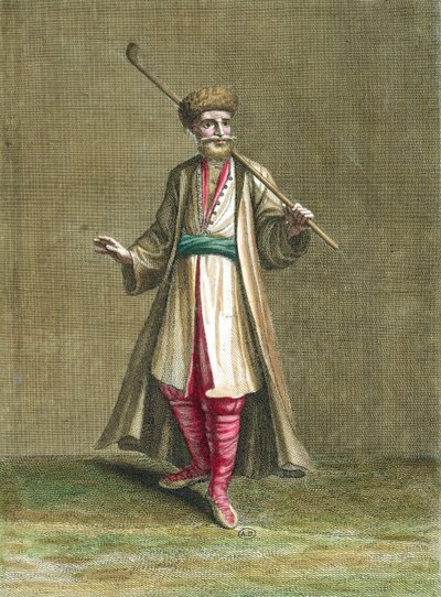 Bolgár jelmez, illusztráció: Recueil de Costumes du Levant, 1707-8 alkotó: French School