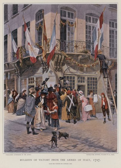 Győzelmi értesítő Olaszország hadseregétől alkotó: French School