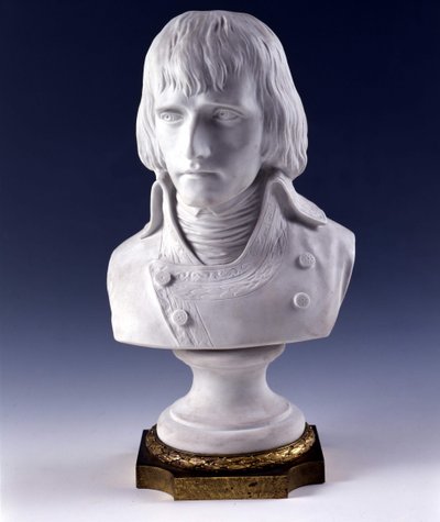 Bonaparte, a Francia Köztársaság első konzuljának mellszobra. 1801. Sevres császári manufaktúrája. A tegnap katonái gyűjtemény. Párizs 1802 alkotó: French School