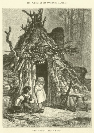 Favágó kunyhója (metszet) alkotó: French School