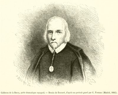 Calderon de la Barca, spanyol drámai költő (metszet) alkotó: French School