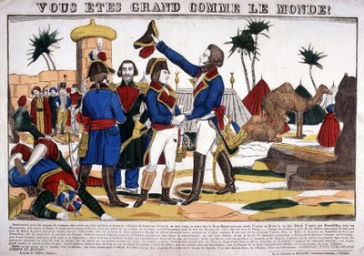 Egyiptom hadjárata (expedíciója) (1798-1801), Napóleon Bonaparte vezetésével 1799-ben. Epinal képe alkotó: French School