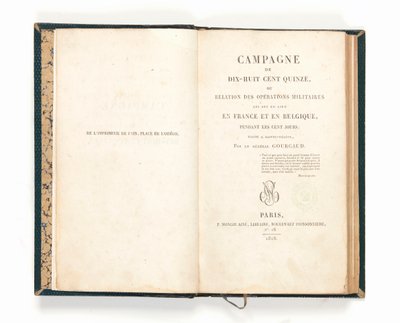 „1815-ös kampány”, Gaspard Gourgaud alkotó: French School