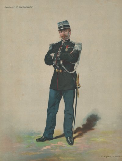 a csendőrség kapitánya alkotó: French School