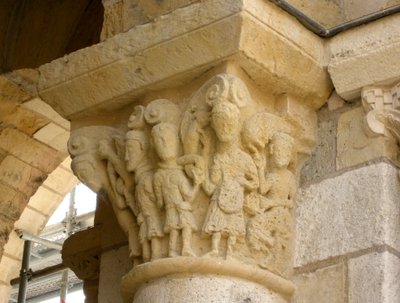 Férficsoportot ábrázoló tőke alkotó: French School