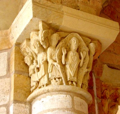 Szent Márton dicsőítését ábrázoló tőke alkotó: French School