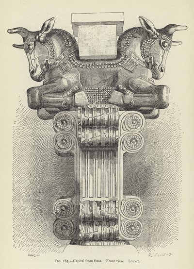 Susa fővárosa, elölnézet, Louvre alkotó: French School