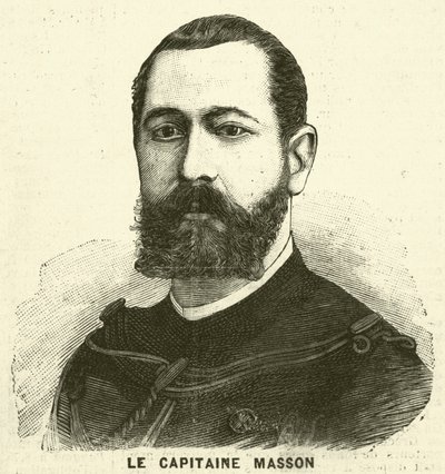 Pierre Masson százados, francia katona és felfedező (metszet) alkotó: French School