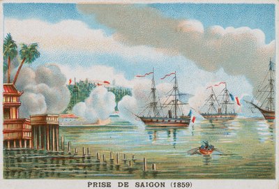 Saigon elfoglalása a franciák által, 1859 alkotó: French School