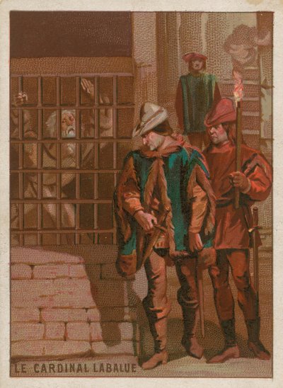 Jean La Balue bíboros a börtönben 1469-ben alkotó: French School
