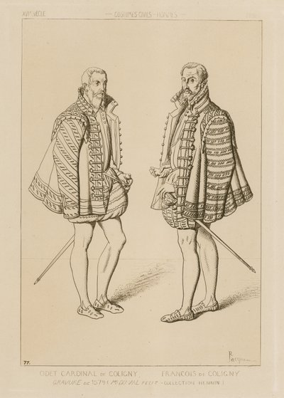 Odet de Coligny bíboros (1517–1571) és Francois de Coligny (1557–1591) alkotó: French School