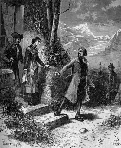 Carl Von Linne természettudós és svéd író (1707-1778) elhagyta menyasszonyát, hogy Angliába és Hollandiába utazzon. alkotó: French School