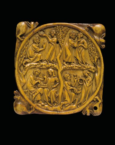 Faragott tükörborító, Párizs, 1310-20 körül alkotó: French School