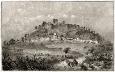 Preny vára. (metszet, 1860 körül) alkotó: French School