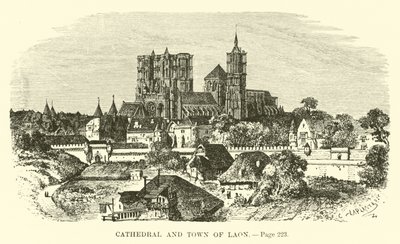 A katedrális és Laon városa alkotó: French School