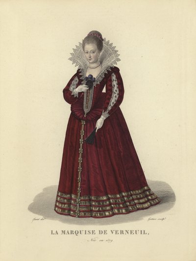 Catherine Henriette de Balzac dEntragues, de Verneuil márkiné, IV. Henrik francia király szeretője alkotó: French School