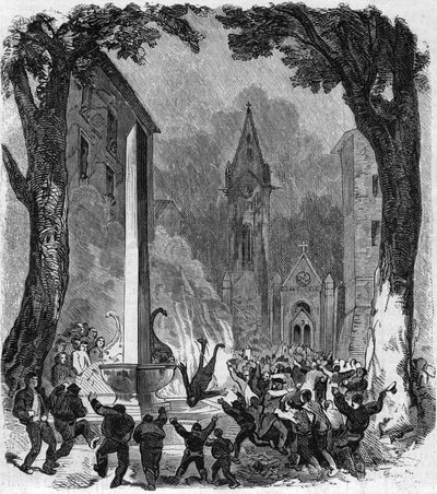 Katolikus ünnepség: Szent János ünnepe Aix en Provence-ban (Bouches du Rhone) alkotó: French School