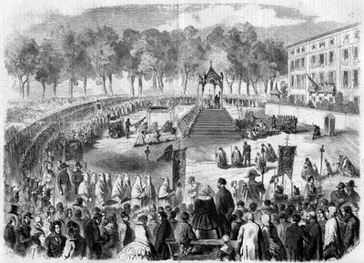 Katolikus ünnepség: Fete Dieu (Fete-Dieu) in Toulon, Var (83) alkotó: French School