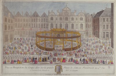 Ünnepségek Lille-ben a Dauphin születése tiszteletére, 1781 alkotó: French School