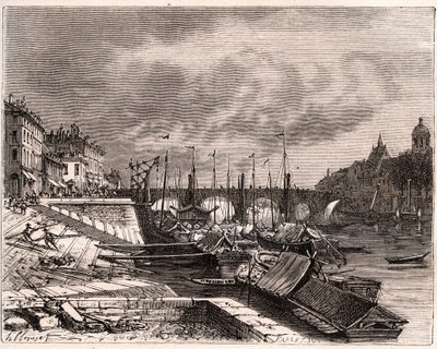 Chalon-sur-Saone (Chalon sur Saone) - Saone-et-Loire - metszet a „La France illustrée: földrajz, történelem, statisztikai igazgatás” című könyvében, V.-A. Malátabarna. 1884 alkotó: French School