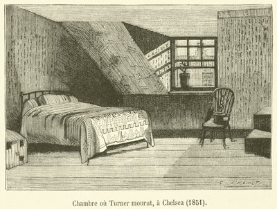 Szoba, ahol Turner meghalt, Chelsea-ben alkotó: French School
