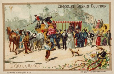 Charabanc (chromolitho) alkotó: French School