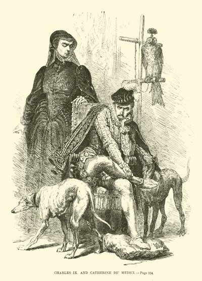 IX. Károly és Katalin de Medici alkotó: French School