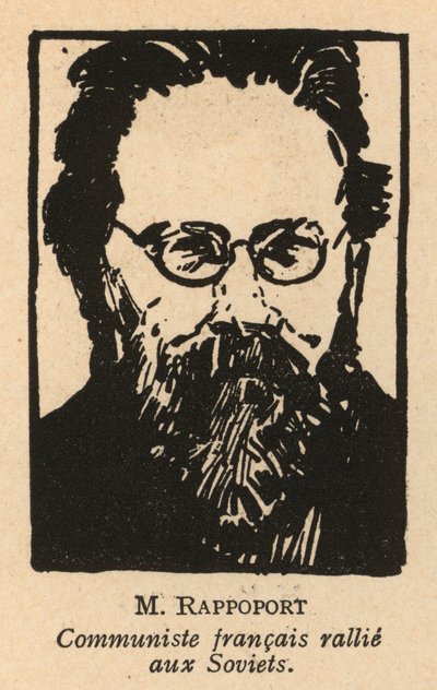 Charles Rappoport, litván származású francia kommunista politikus (litho) alkotó: French School