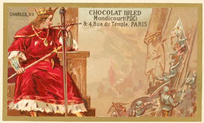 VII. Károly francia (chromolitho) alkotó: French School