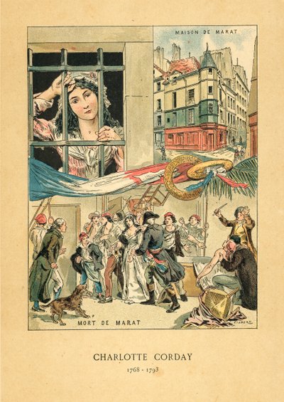 Charlotte Corday alkotó: French School