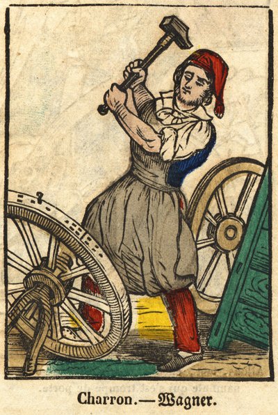 Charron (aki kocsikat gyárt); Szakmák sorozata, a XIX. századi Epinal képe. alkotó: French School