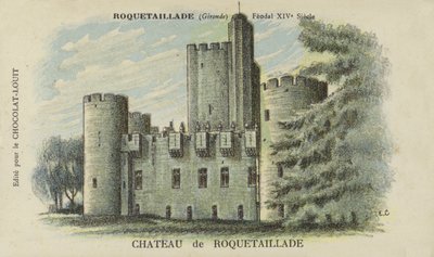 Chateau de Roquetaillade, Roquetaillade, Gironde alkotó: French School