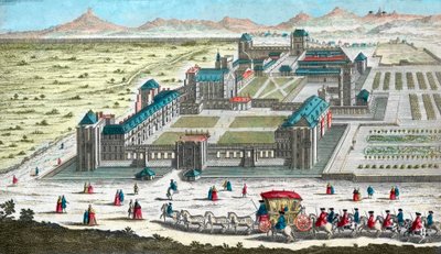 Chateau de Vincennes Párizs mellett - a 18. században alkotó: French School