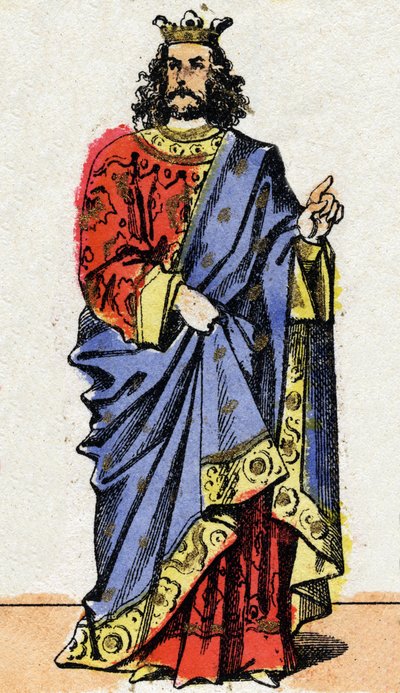 I. Childeric, a szaliánusok frank királya (436-481). alkotó: French School