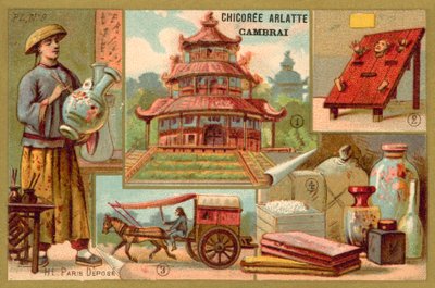 Kína (chromolitho) alkotó: French School