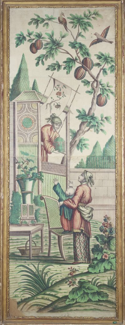 Chinoiserie tapéta alkotó: French School