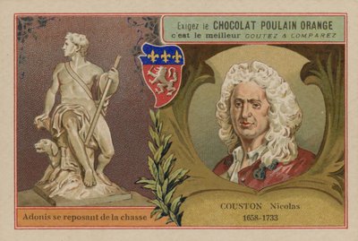 Csokoládé Poulain Orange kereskedelmi kártya alkotó: French School