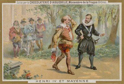 Chocolat dAiguebelle kereskedelmi kártya alkotó: French School