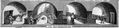 Csokoládégyár: hűtők. M. Masson gyára, Párizs alkotó: French School